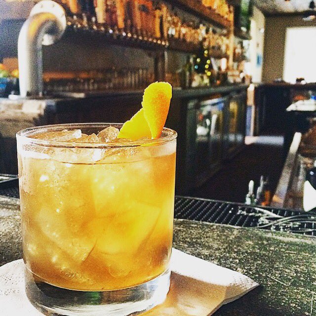 Just bc something seems odd, doesn't mean it isn't great. The Odd Couple:Maker's Mark, Hendricks, &amp; rhubarb bitters