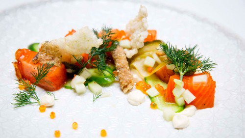 Cured Ocean Trout with Flavours of Cucumber and Apple recipe from <a href="/masterchefau/">MasterChef Australia</a> masterchefrecipe.net/cured-ocean-tr…