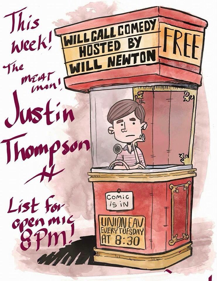 Will Call Comedy tonight followed by Blood Drunk Karaoke curated by <a href="/BloodDrunkRec/">Blood Drunk Records</a> #comedy #karaoke #eav #party