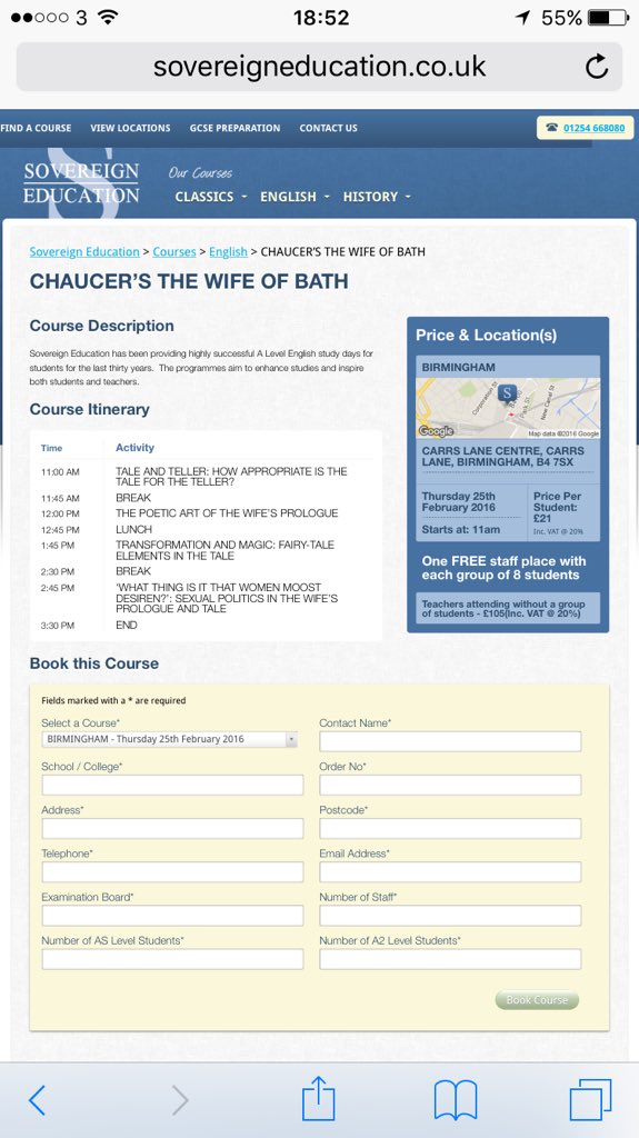 Yr 12 &amp; 13:
These study days in Birmingham look like excellent exam preparation. 
We'll book this week 👍🏼