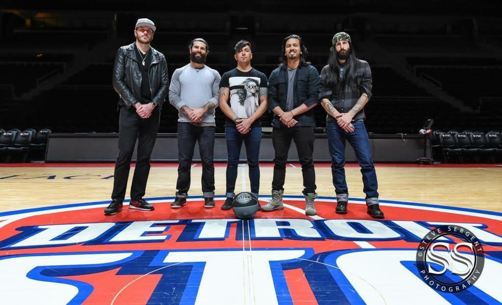 The guys from <a href="/PopEvil/">Pop Evil</a> are ready to ROCK halftime tonight presented by <a href="/101wrif/">101 WRIF Detroit</a>! #Pistons and Spurs tip at 7:30