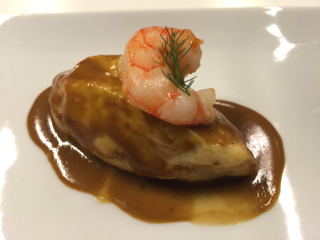 La "quenelle de poisson, sauce nantua" de <a href="/rest_sesrotges/">William Tétard</a> #A4MANOS