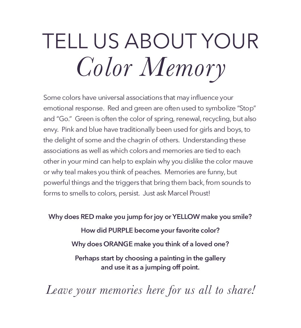 BradyGallery's tweet image. #GWU, for our #ColorBloc exhibition, we’re asking you to share a #ColorMemory. We’ll post some of our favorites!