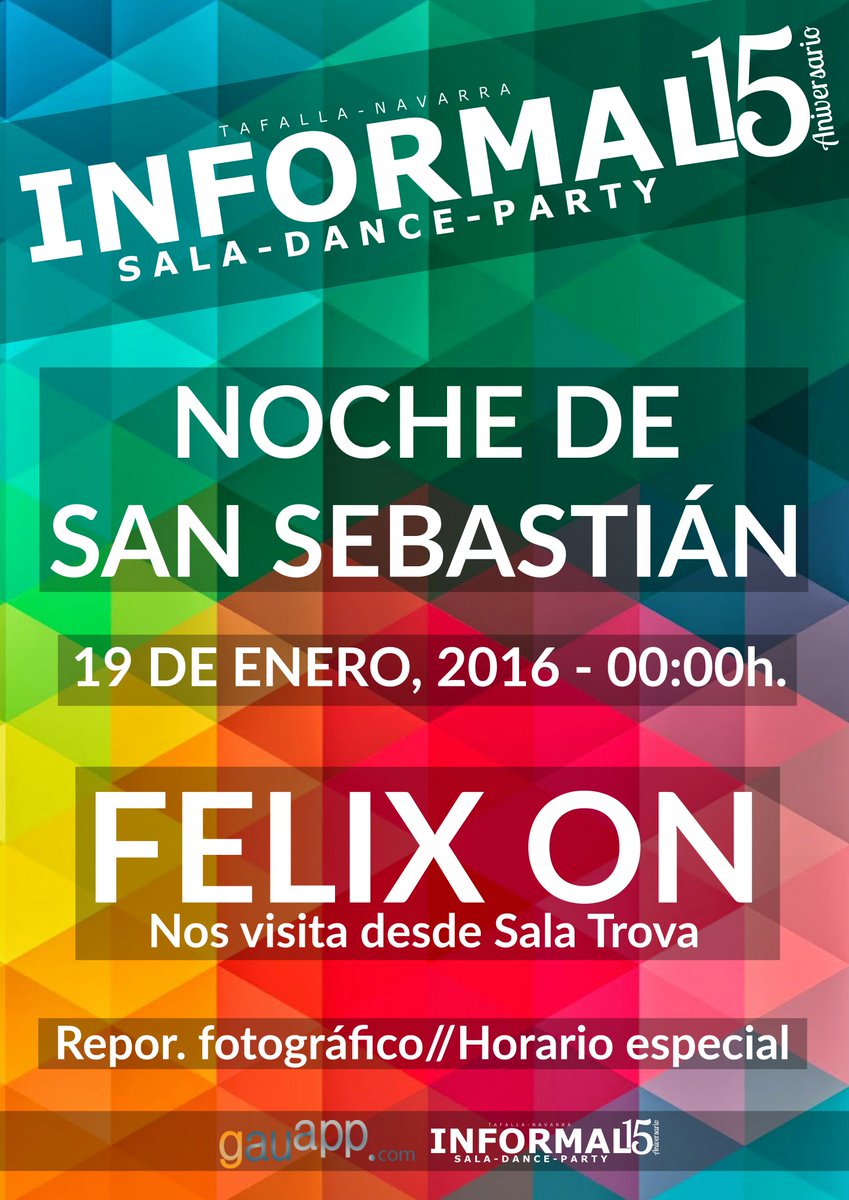 SalaInformalTaf's tweet photo. SORTEO "NOCHE DE SAN SEBASTIÁN"//19 ENERO, 2016

- 3 CONCUMICIONES INDIVIDUALES -

¡FOLLOW &amp; RT! https://t.co/idmUHocFkr