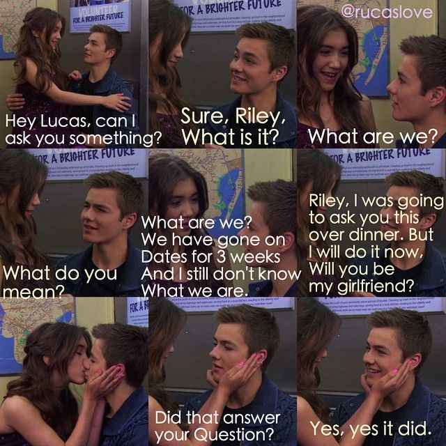 Riley & Lucas. first date & kiss.... awwww!!!! 