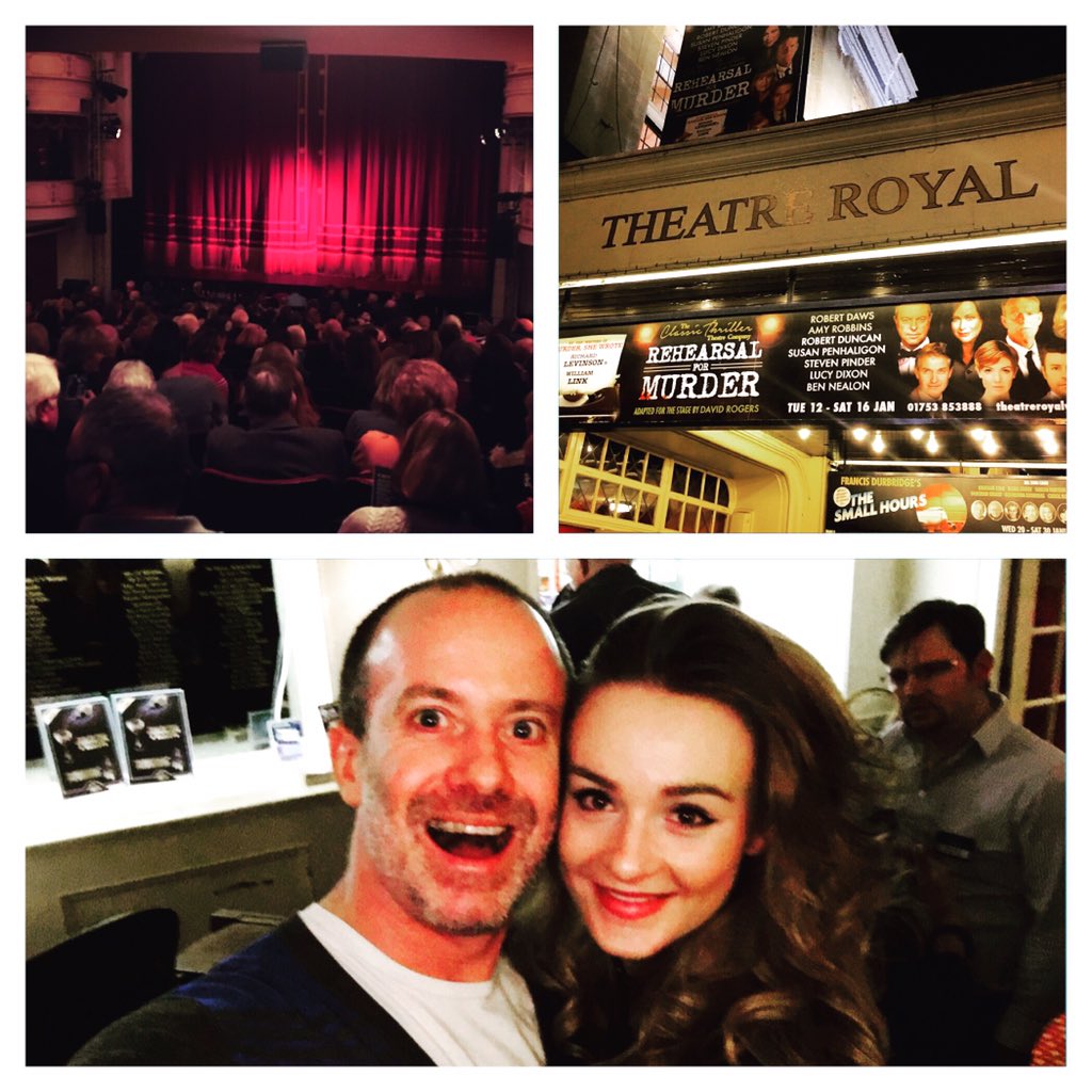middlesquared's tweet photo. Thank you @TheatreWindsor for a great opening of #RehearsalForMurder @HollyEllis23 and @RobertDaws stole the show! X https://t.co/k6B79pHJSz
