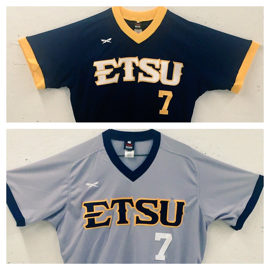 TSkole7's tweet photo. Thank u @ShaneByrne21 @SCalicutt @jeremyhall15 @bchurc01 for the new uni's. @ETSU_Baseball #Family #GivingBack #Nuke https://t.co/P536SAzgl0