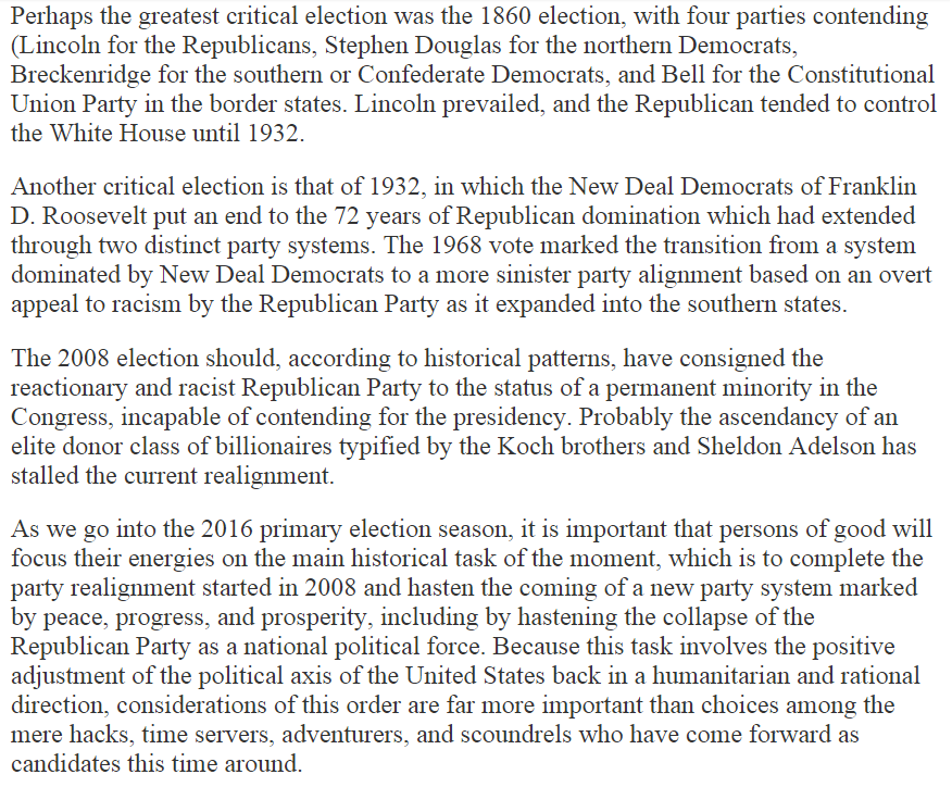 simulator8's tweet image. U.S. #PartyAlignment runs in 40-yr. cycles, current #GOP disarray means their end (i.e. #Whigs) &amp;amp; a new cycle. 5/12