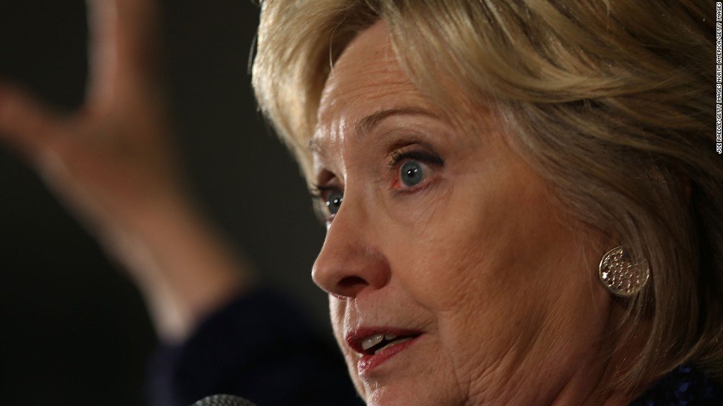 CNN's tweet image. .@HillaryClinton takes aim @BernieSanders &amp;amp; @realDonaldTrump during interview cnn.it/1TTzJxB #HillaryOnCNN