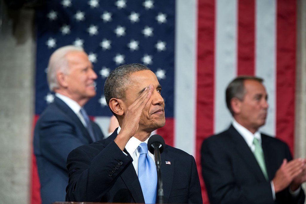 BarackObama's tweet image. Tune in for President Obama's final State of the Union at 9 p.m. ET tonight. ofa.bo/w3z #SOTU
