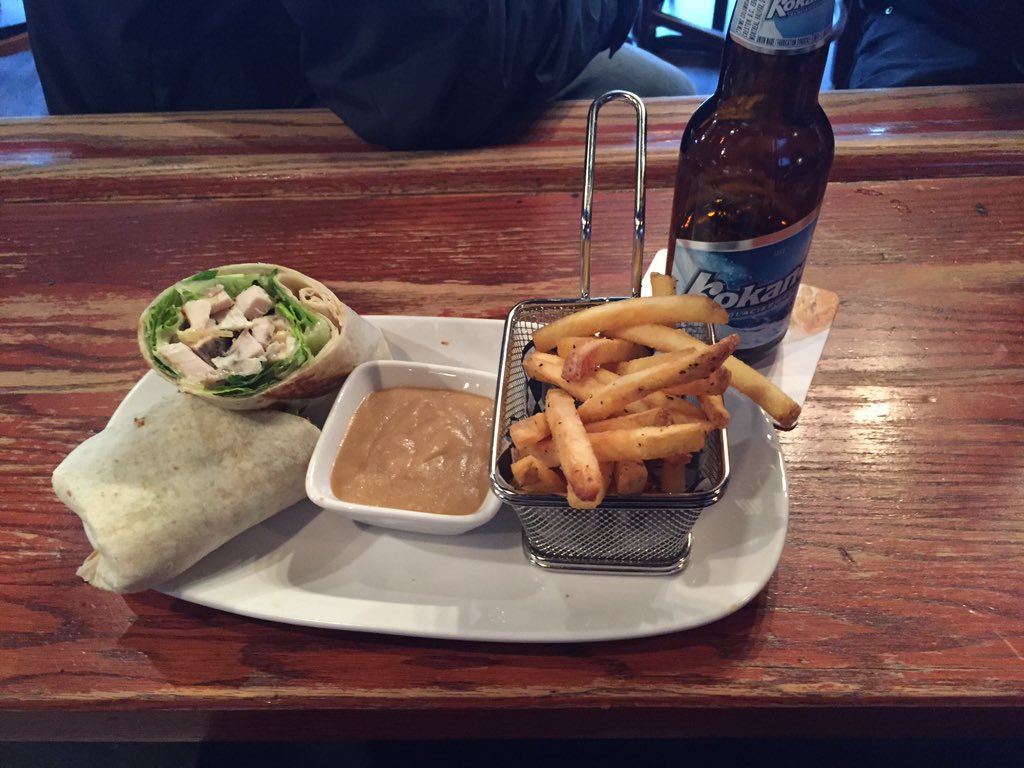 Domestic bottle day today $4.75 plus entire menu is$7.95