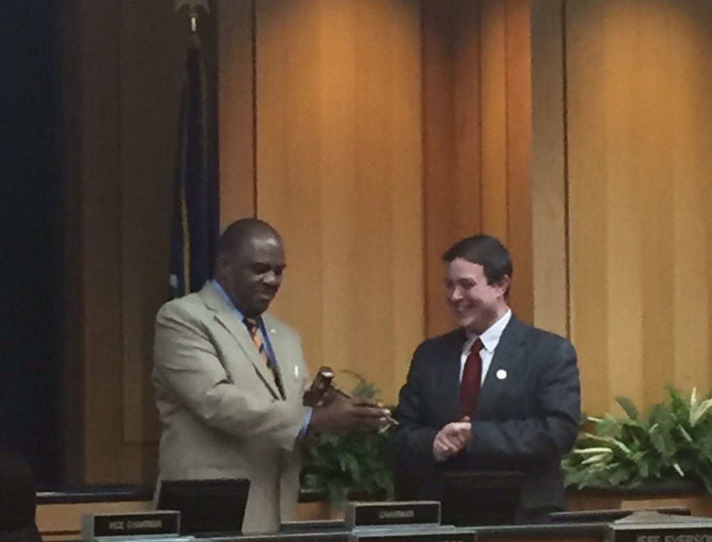 Council Chairman Willie Bradford  thanks Jeff Everson for his service as chairman for 2015. Kudos <a href="/jeffeverson/">Jeff Everson</a> !