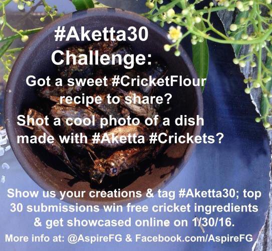 Use promo "#Forbes30" for 30% off #crickets &amp; #cricketflour; Join the #Aketta30 Challenge! facebook.com/aspirefg/posts…