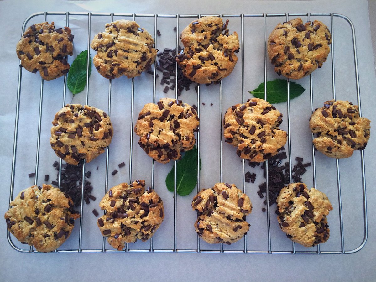 Cookie time! #mint #chocolatechip #paleo #vegan