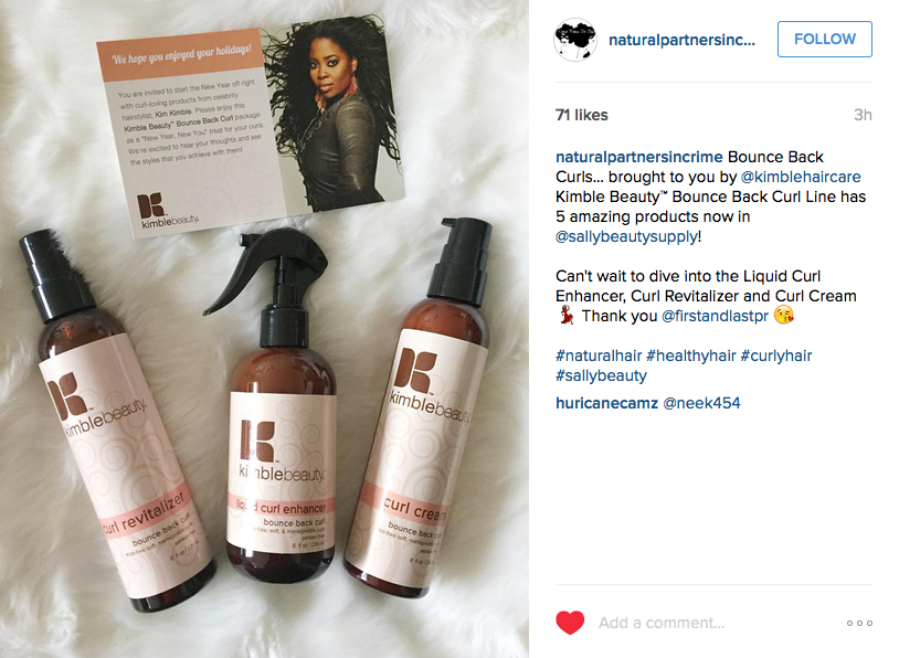 KimbleHairCare's tweet photo. .@NatrlPinC Hope you enjoy my #BounceBackCurl products! #kimbleized https://t.co/OW8PcJ4qqs