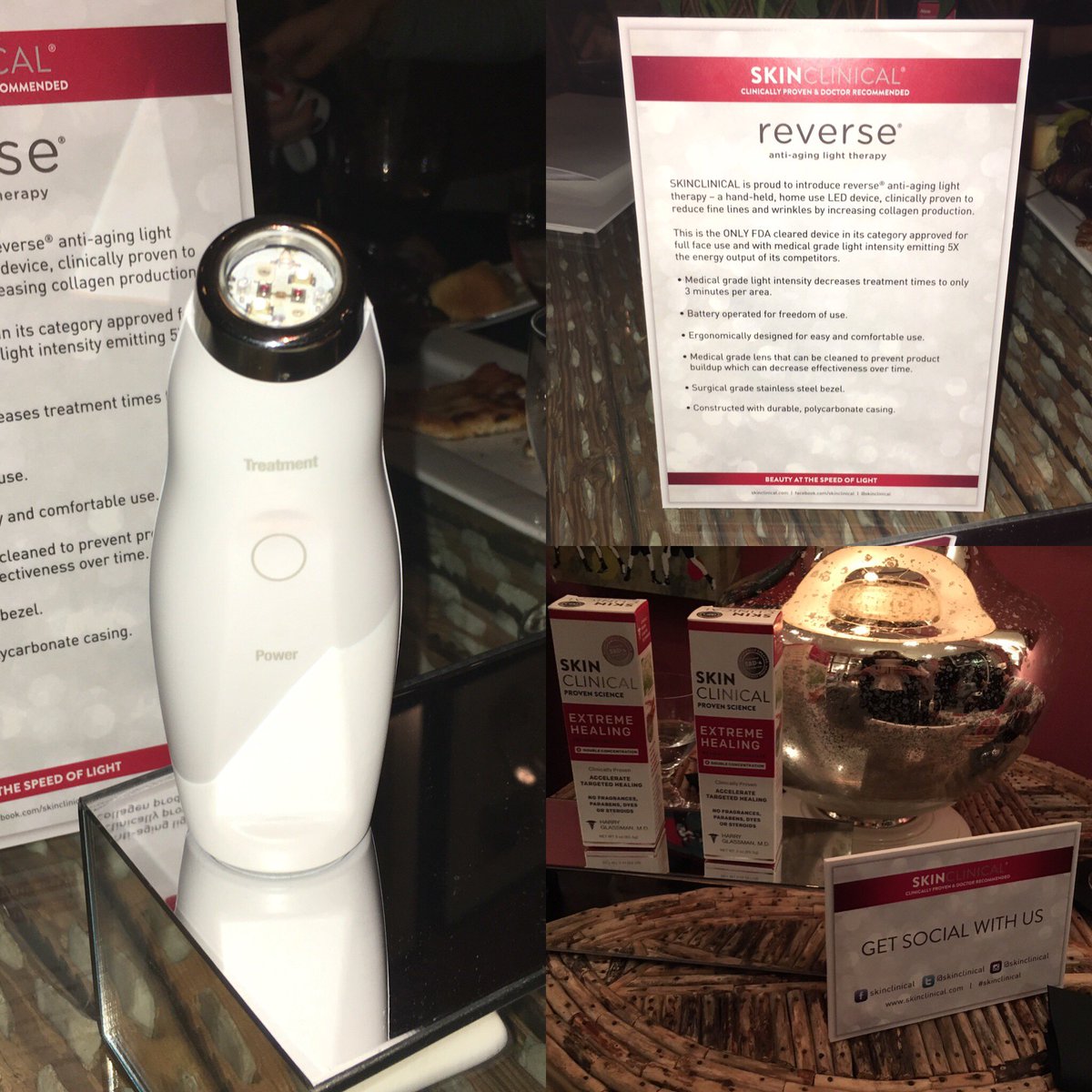 ShareTheGlam's tweet photo. Ended the night w/ @skinclinical’s beautiful event #skinclinical #antiaging #reverse #beauty #healing #sharetheglam https://t.co/8wpDjrF9of