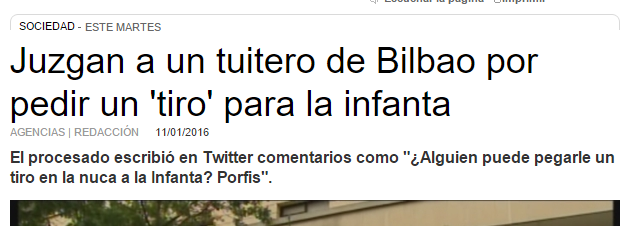 CazarFantasmas's tweet photo. Adivinad a cuál de los dos han condenado a un año de cárcel. Al del PP o al chaval que no tiene cargo público. https://t.co/T7pNqqRLCE