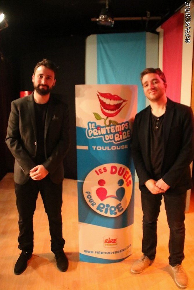<a href="/FabienGuilbaud/">Fabien Guilbaud</a>  et <a href="/gabrielfrances_/">Gabriel Francès</a>  en finale parisienne de <a href="/duelspourrire/">les duels pour rire</a> facebook.com/media/set/?set…