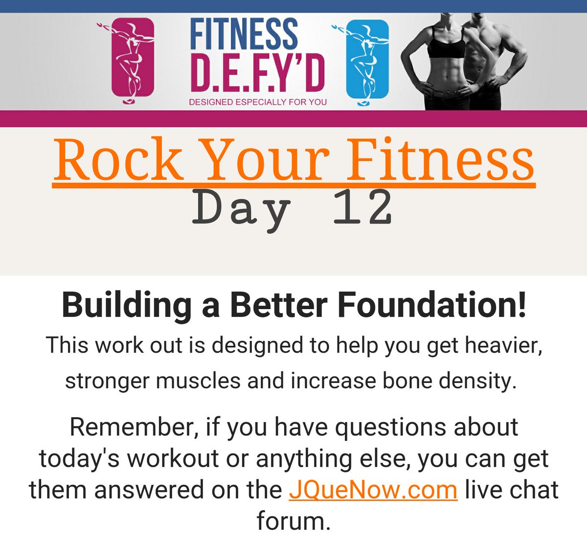 JQueNow's tweet photo. #RYF30DAYCHALLENGE
#RYF30 #JQueNow
#RockYourFitness
#FitnessRockStars
@FitnessbyJQue 
@JQueNow 
#ProudTrainer https://t.co/sN2NHu3fyv