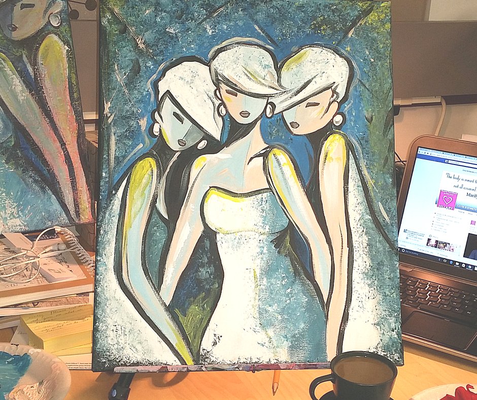 natdvill's tweet photo. Spent the afternoon painting, sipping cappuccino #painting #pauseandpaint https://t.co/lDwxr1nqhS https://t.co/AbsjbRnrQ9