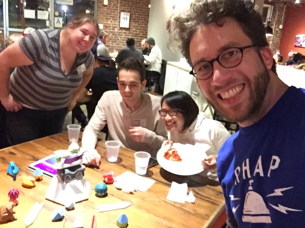 PlayFolk's tweet photo. @DinosaurWilla and @MylesNye playing @FabBeasts @GamehausCafe! #miracleofdistraction https://t.co/75v71Wg57W