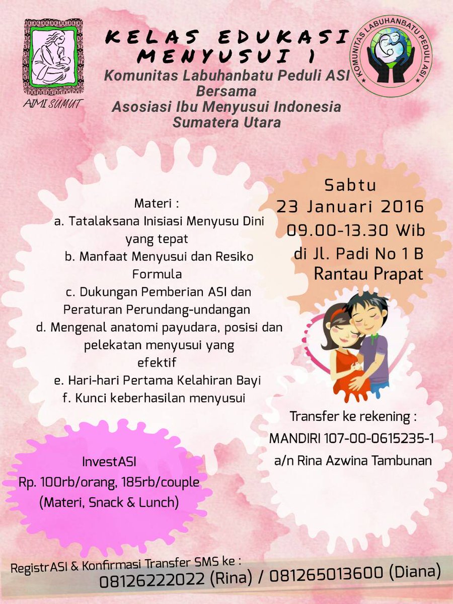 ekaqilla's tweet photo. #kelasedukASI 1 @aimi_sumut akan dibuat di kota #rantauprapat lho. Yuk belajar ttg #ASI bareng2 :) https://t.co/qeJBYVzDrn