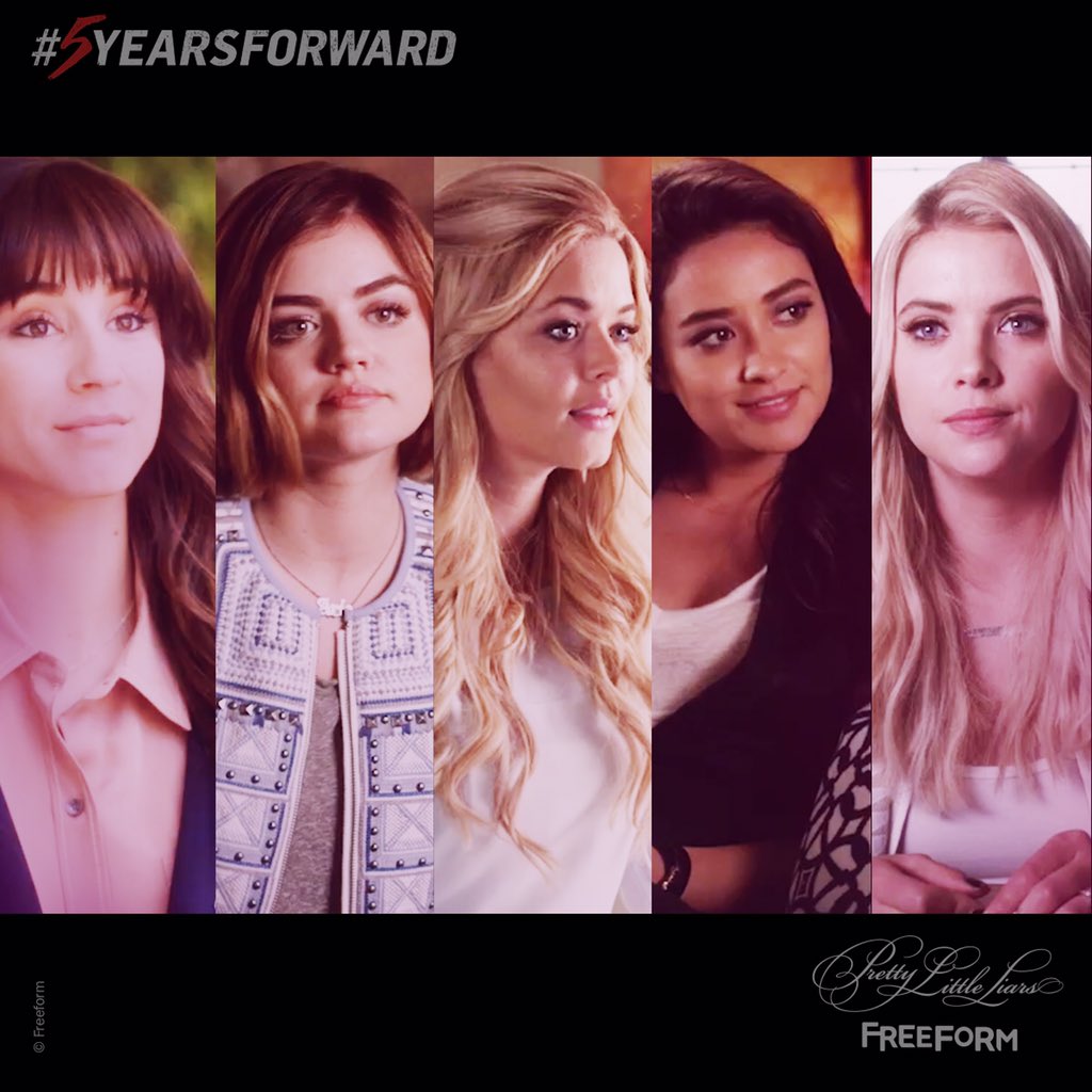 PLLonMax's tweet photo. Whose #PLLhair would you want to rock? #5YearsForward #PLL https://t.co/2fbOZekO0j