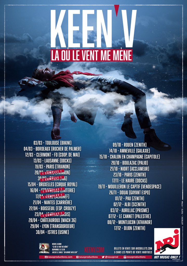 KeenvOfficiel's tweet photo. Une de plus de complète!!! #Lille est complet pour le #LOLVMMTour 😜 merciiii 😘 https://t.co/A7PqoGBRdw