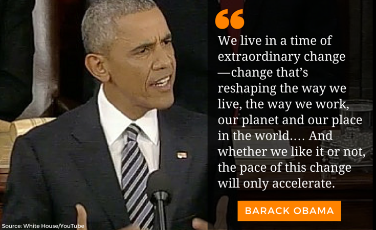 Upworthy's tweet photo. โWe live in a time of extraordinary change.โ #SOTU https://t.co/uzo2pp8gzx