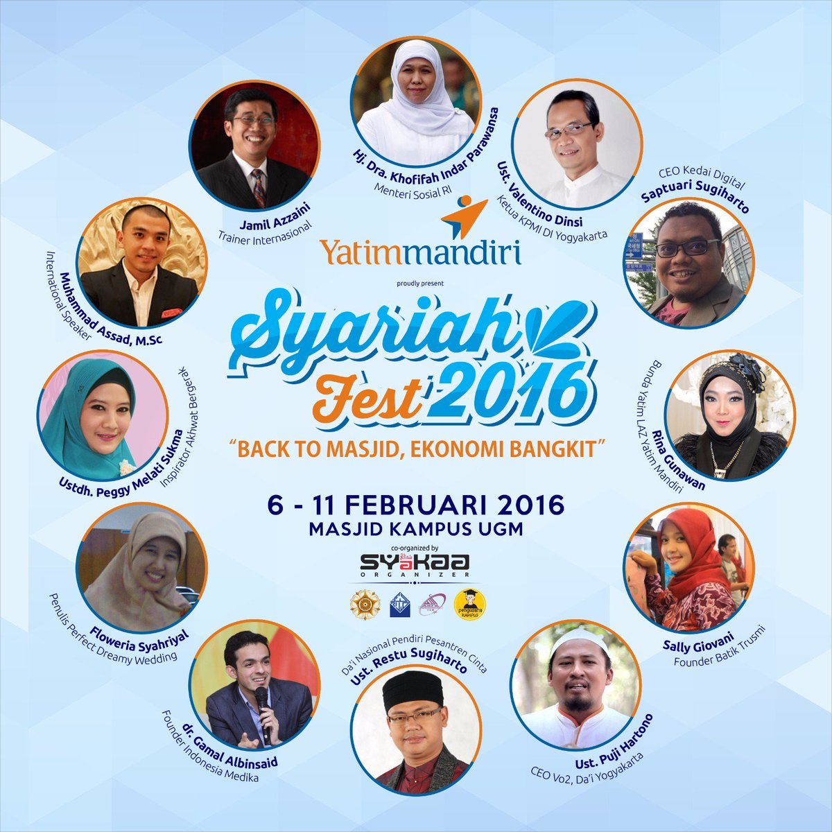 #EventYk <a href="/syakaaofficial/">SYAKAA™ ORGANIZER</a>: 6/2-11/2/16 Syariah Fest 2016 "Back to Masjid Ekonomi Bangkit" di Masjid Kampus UGM