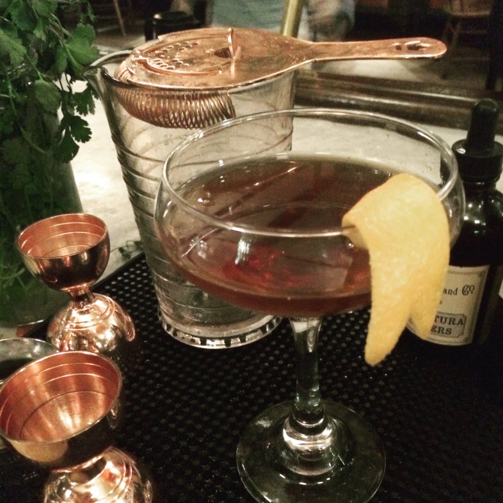 PercysSeattle's tweet image. Come warm up with tonight's  drink special, The Second Wind: Fernet, Old Overholt, Cocchi Torino