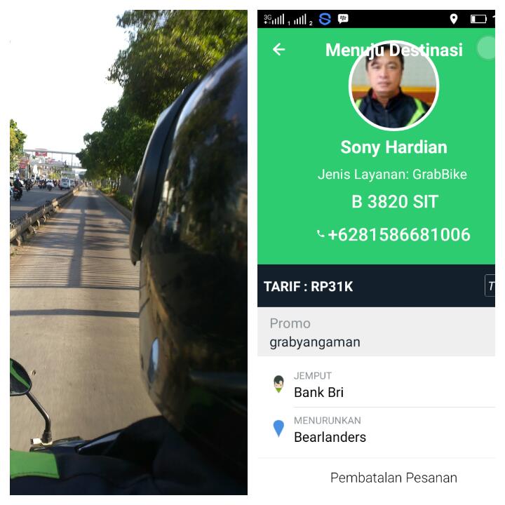 AdiGrab's tweet photo. @GrabTaxiID naik grab bike deh driver nya ga tertib. Masuk jalur busway. Kalo celaka gimana.? https://t.co/EGRFhNfl8a