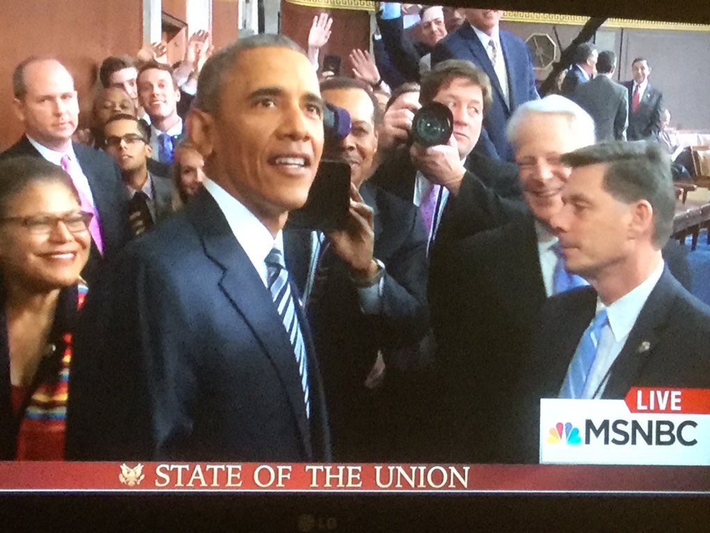 gnorth's tweet photo. And so it ends, the final #StateOfTheUnion address of #PresidentObama, movingly charging us to #FixOurPolitics. https://t.co/69Dpdg6pDc