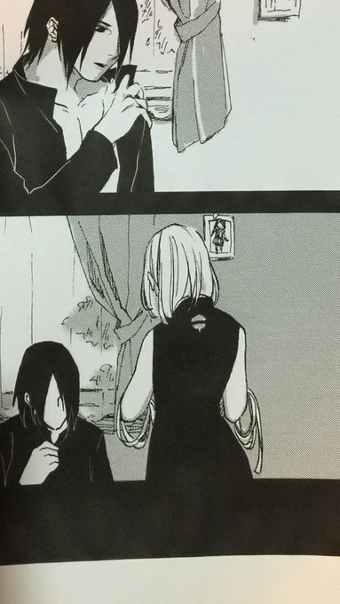 昨日刷り出してみたサスサクちゃん
たぶん色刷りになるのでサスケの髪もコマ枠もピンクになるかなー 