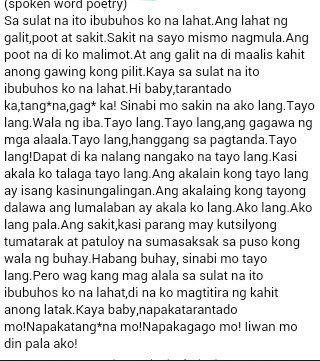ckdelapena's tweet photo. "IIWAN MO DIN PALA AKO"  spoken word poetry https://t.co/pLwbk54IG3