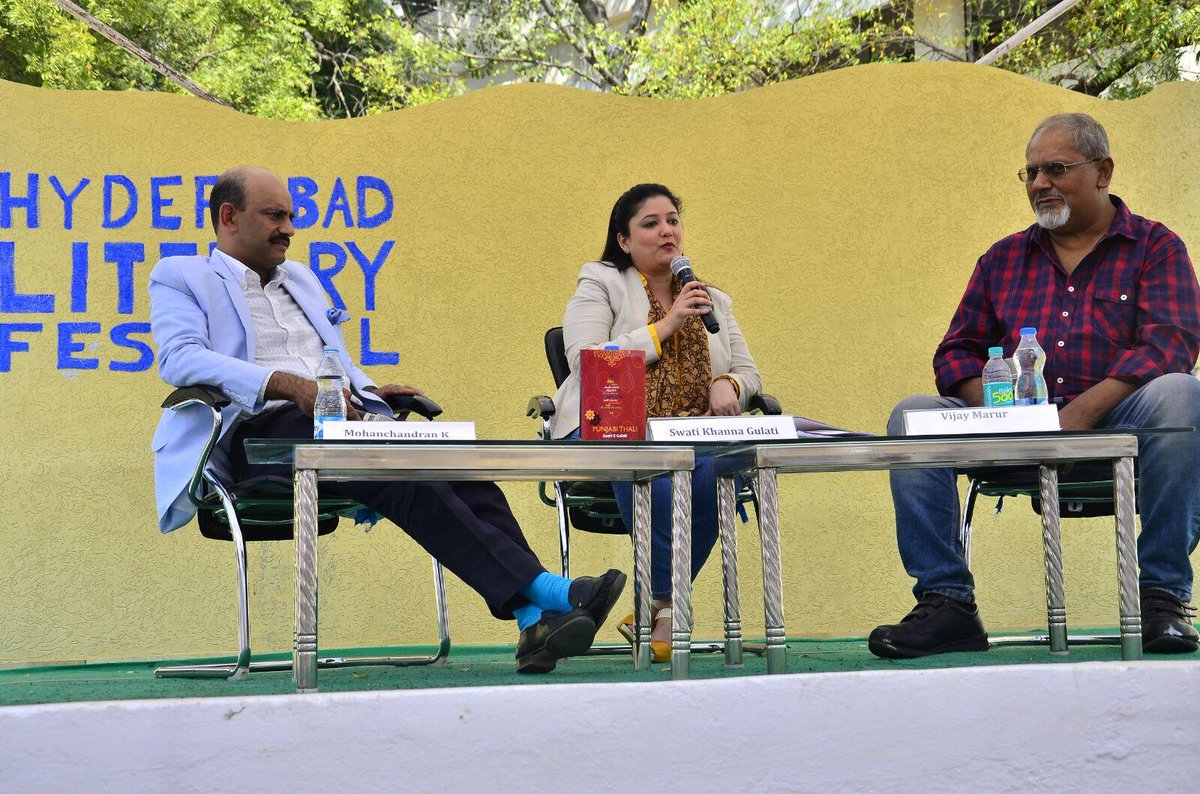 AlchemyBooks's tweet photo. Swati Khanna Gulati at the prestigious Hyderabad Literary Fest 2016! https://t.co/3zZMscovdi