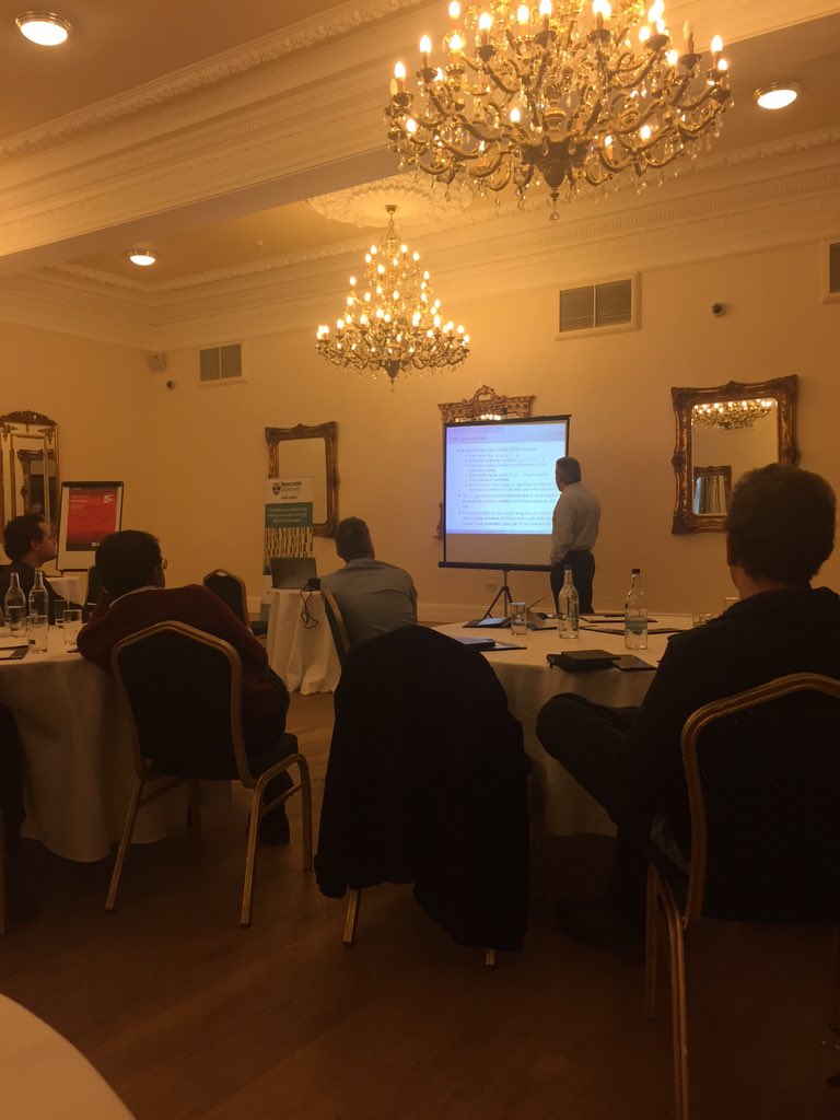 NewcastleData's tweet photo. Darren Wilkinson introduces #Bayesian reasoning in context of #sensors #data #IoT #exponentialsmoothing @darrenjw https://t.co/lqcMUUx18D