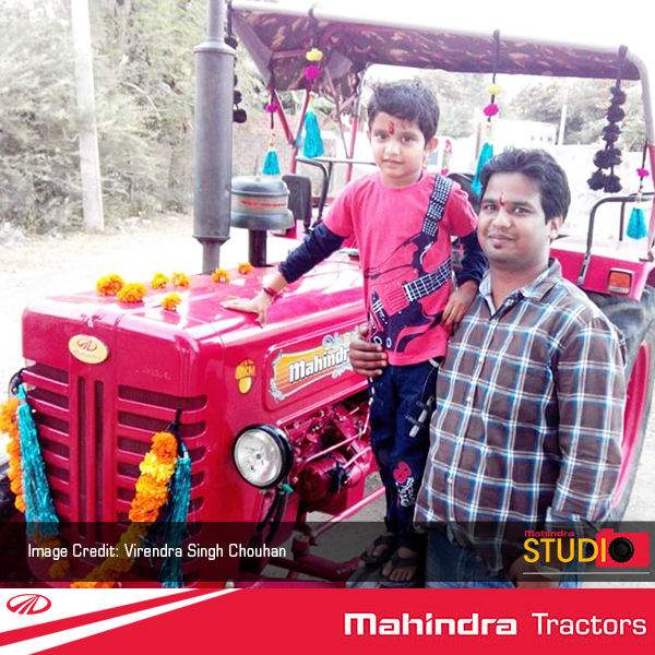 TractorMahindra's tweet photo. Here is a beautiful photograph shared by Virendra Singh Chouhan with his Mahindra Tractor! #MahindraStudio https://t.co/pLlUXSJFko