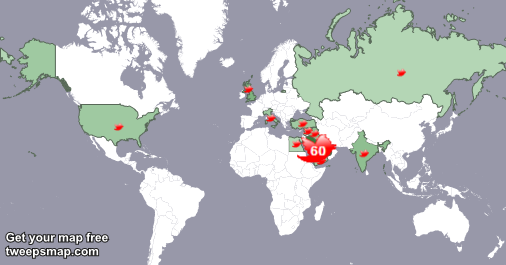 MSTFMOST's tweet photo. My followers live in 14 countries: Saudi Arabia(60%), Kuwait(11%)... https://t.co/afoo8FfRYq
Get your free map! https://t.co/HaLle3EWxf
