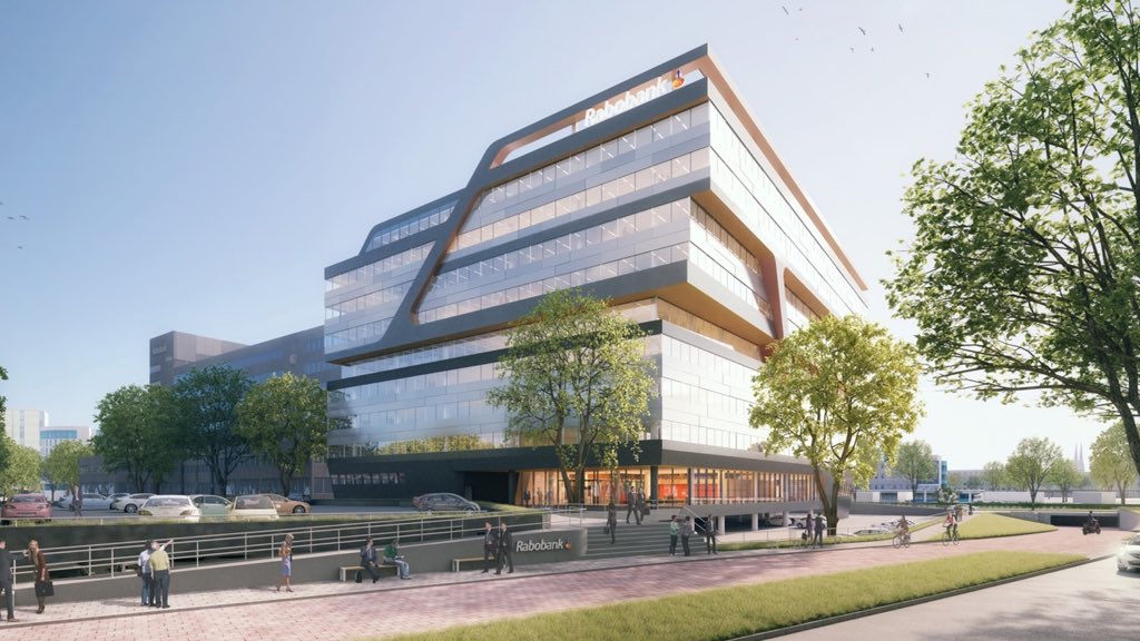 #Duurzame en #energiebesparende #Atrium #zonweringsystemen voor #nieuwbouw project <a href="/Rabobank/">Rabobank</a> #Eindhoven in opdracht!