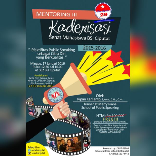 Sema BSI Ciputat (@semabsiciputat) on Twitter photo Ayoo Mahasiswa BSI Ciputat daftarkan diri anda segera. @BSI_STBAciputat <a href="/Kabar_Ciputat/">KABAR CIPUTAT</a> <a href="/Ciputat_Studies/">Ciputat_Studies</a> <a href="/BSI_komando/">Komando BSI</a> Ayoo Mahasiswa BSI Ciputat daftarkan diri anda segera. @BSI_STBAciputat <a href="/Kabar_Ciputat/">KABAR CIPUTAT</a> <a href="/Ciputat_Studies/">Ciputat_Studies</a> <a href="/BSI_komando/">Komando BSI</a>
