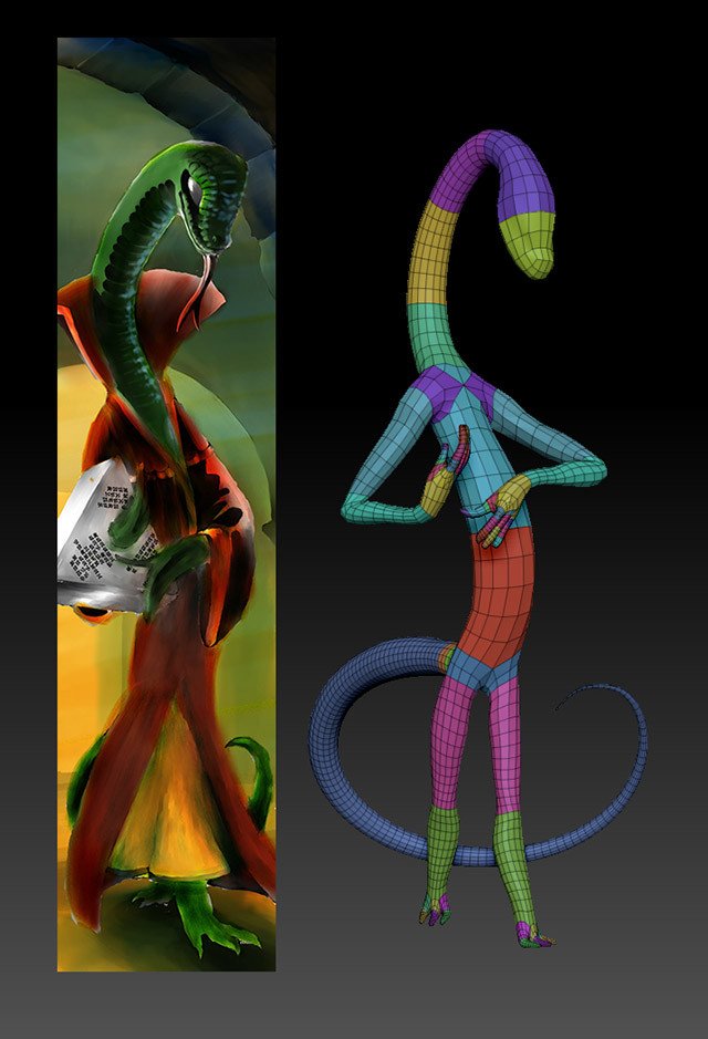 TheArtMonkey's tweet image. Making a 3D version of an original image I did for @Chaosium_Inc using #ZBrush artstation.com/p/xOk84