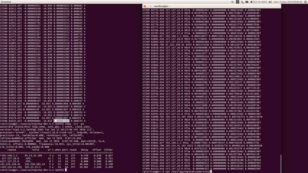RatZillaS's tweet image. Horloge précise à 2 microsecondes sur @Raspberry_Pi avec ntpd/gpsd/pps @ublox M8N Neo #HackInProgress #FonderieCar