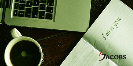 You know you've hit the jackpot when your partner leaves you loving messages to find at work! #JacobsMoment