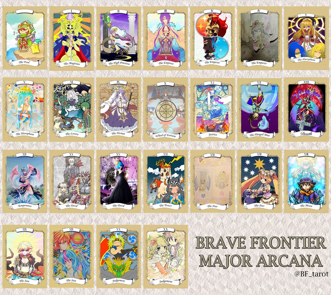 ブレフロタロットカード化企画 まとめ完了 簡単にですが 投稿いただいた画像をまとめました 画像大きくてごめんなさい 580kb どうしてもこれ以上小さくしたくなくてですね 高画質版もリプでぶら下げます ブレフロタロット化企画 T Co ブレフロタロットカード化企画 まとめ完了 簡単にですが 投稿いただいた画像をまとめました 画像大きくてごめんなさい 580kb どうしてもこれ以上小さくしたくなくてですね 高画質版もリプでぶら下げます ブレフロタロット化企画 T Co