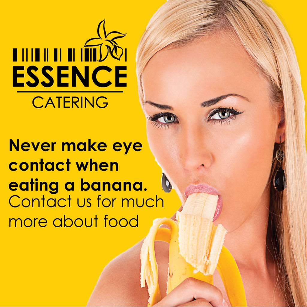 Never make eye contact when eating a banana...