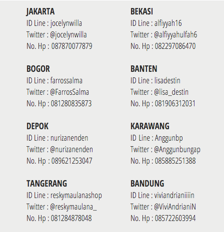 CONTACT PERSON PENJUALAN TIKET #CJR2ndAnniversary [OFFLINE]