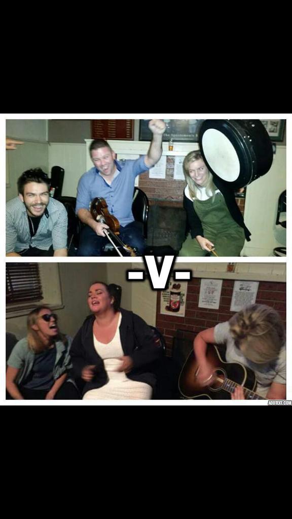 ZeoN_Music's tweet photo. #battleofthebands just some laughs with friends. Zeon v Reon #winner #portferry #LiveMusic #VictoriaLIVE #2016 https://t.co/YS2KbJCYXb
