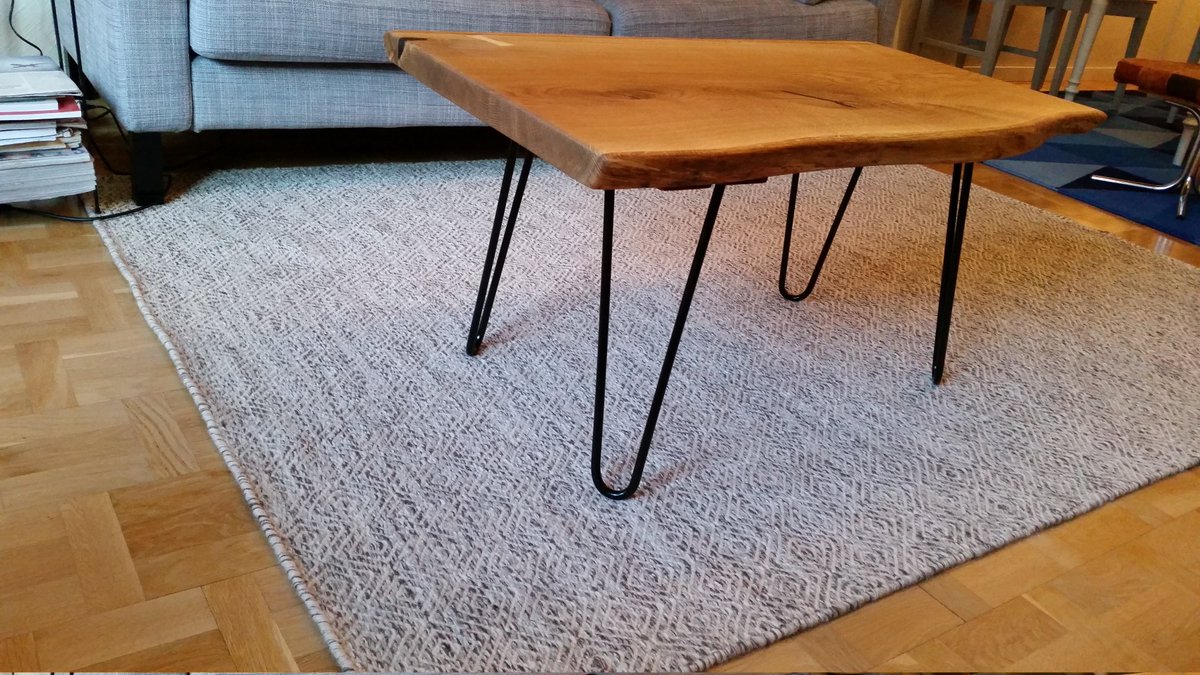 InvictaIronwork's tweet image. Check out this coffee table one of our customers made using our hairpin legs, Fantastic!