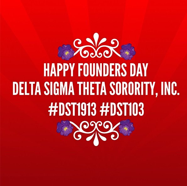 Happy Founders Day to all of Delta sisters! 103 years and still a force!#DST1913